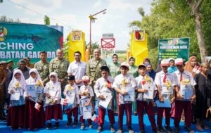 Pangdam V/Brawijaya Hadiri Launching 200 Jembatan Perintis Garuda Bersama Kasad di Nganjuk