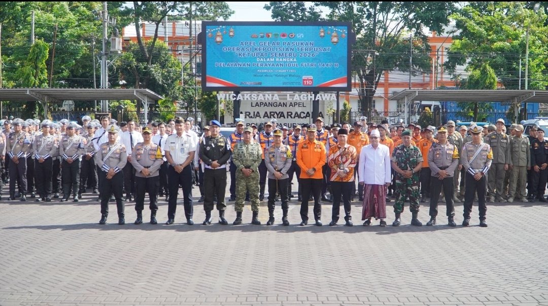 Amankan Mudik 2026, Polres Pasuruan Kerahkan Personel Gabungan dalam Ops Ketupat Semeru