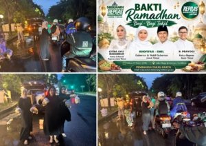 Tak Sekadar Relawan Politik, Srikandi Repnas Jatim Tebar Kepedulian di Bulan Suci
