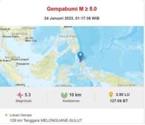 Respons Cepat Kepolisian Pasca Gempa M 7,6 di Sulawesi Utara