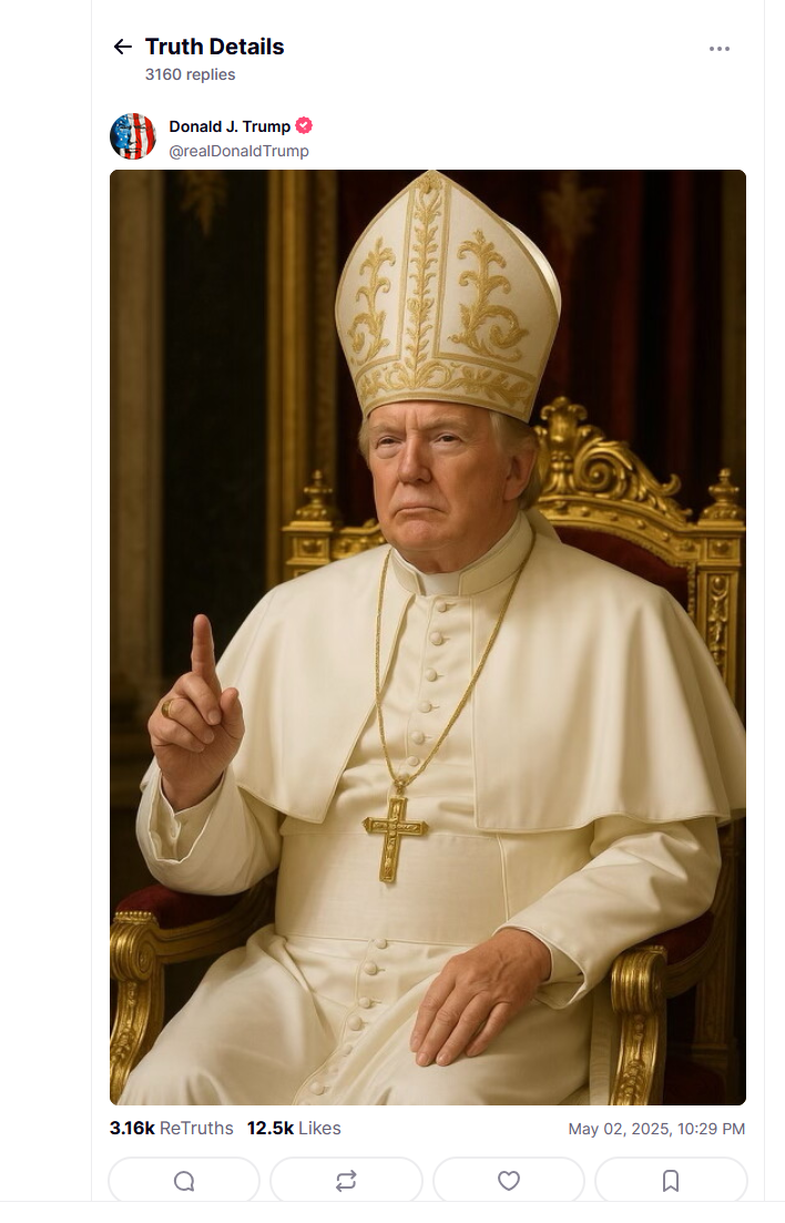 Kritik Hebat Terhadap Postingan AI yang Menggambarkan Trump sebagai Yesus 1 Kritik Hebat Terhadap Postingan AI yang Menggambarkan Trump sebagai Yesus