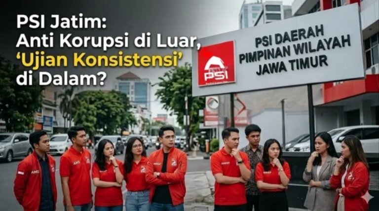 PSI Jatim: Anti Korupsi di Luar, “Ujian Konsistensi” di Dalam?