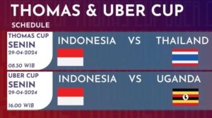 Tim Uber dan Thomas Indonesia Berjuang untuk Juara Grup di Thomas dan Uber Cup 2026