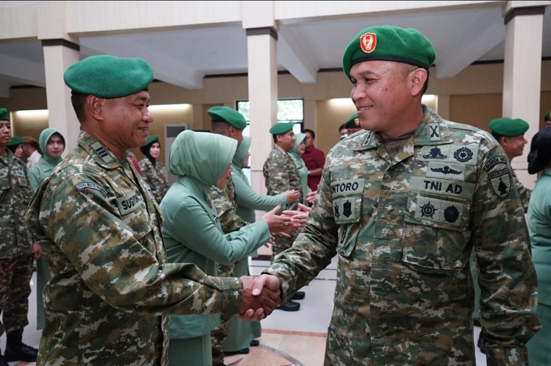 20 Prajuritnya Naik Pangkat, Danrem Untoro Ingatkan Tanggung Jawab Kian Besar