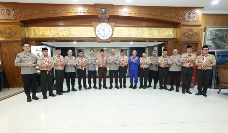 Polda Jatim dan Pramuka Perkuat Sinergi Cetak Generasi Muda Produktif Dukung Ketahanan Pangan