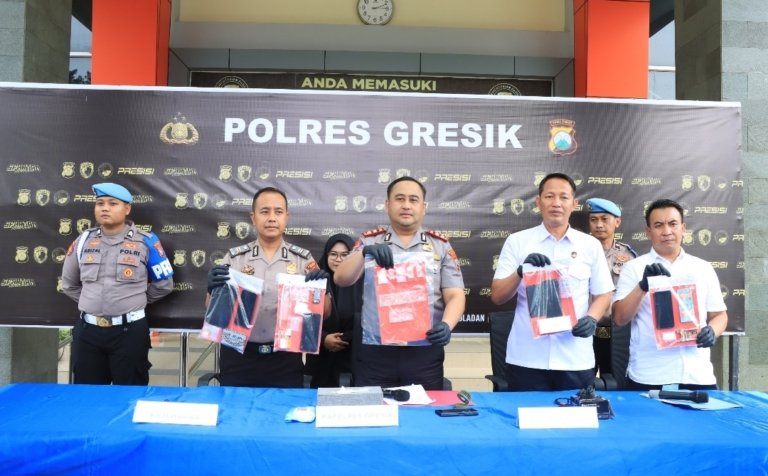 Polres Gresik Bongkar Jaringan Narkoba Lintas Pulau, 6 Tersangka Diamankan