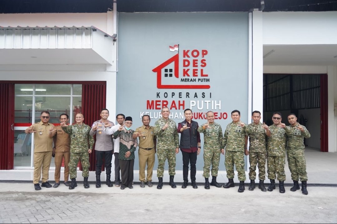 Pangdam V/Brawijaya Tinjau Kesiapan Peresmian Nasional Koperasi Merah Putih di Lamongan