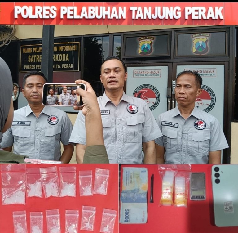 Dua Pengedar Sabu-sabu Warga Wonokusumo Terungkap, Anak Masuk Jeruji Besi Sang Ayah DPO Polres KP3