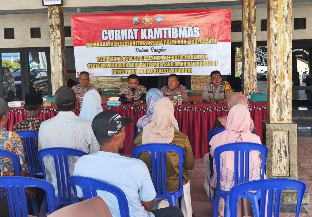 Polresta Sidoarjo Gelar Curhat Kamtibmas Perkuat Sinergi dan Serap Aspirasi Warga