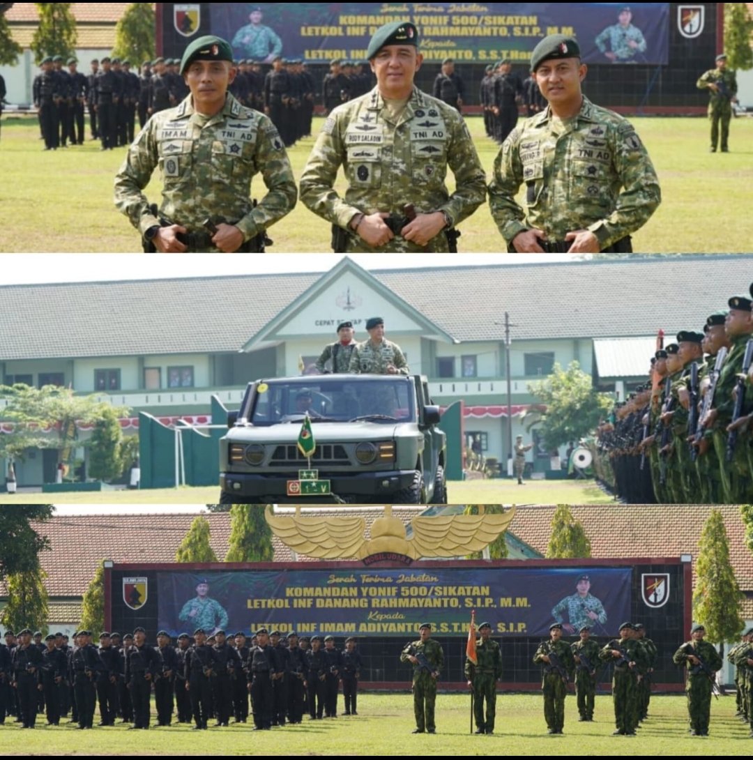 Pangdam V/Brawijaya Pimpin Sertijab Danyonif Raider 500 Sikatan Perkuat Profesionalisme Prajurit TNI AD