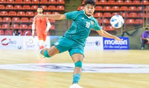 penggawa timnas futsal indonesia saat berlaga di piala aff f ksdv