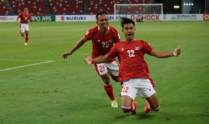 pratama arhan selebrasi di laga malaysia vs timnas indonesia jifb