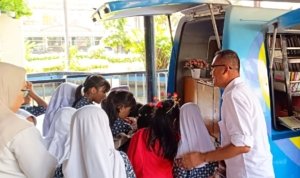 Surabaya , Mobil Perpustakaan Listrik,Literasi Anak