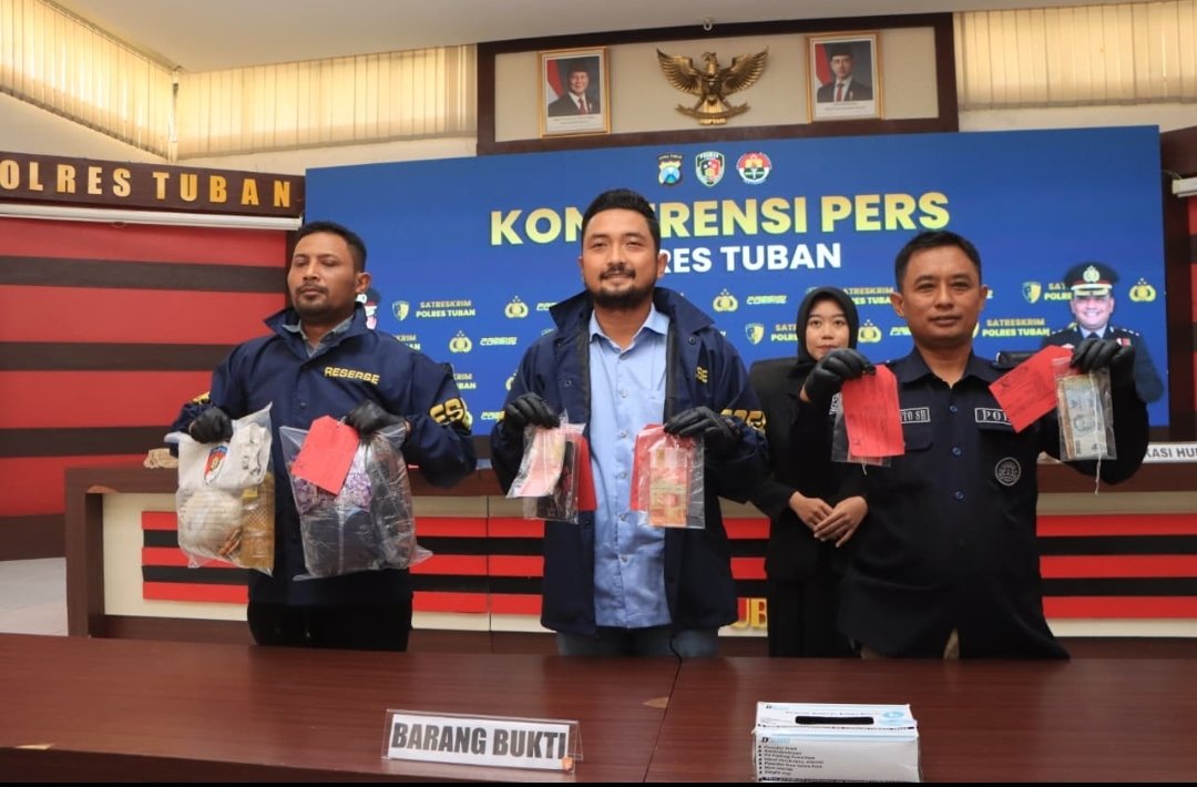 Polres Tuban Ungkap Jaringan Pengedar Uang Palsu 3 Tersangka Diamankan