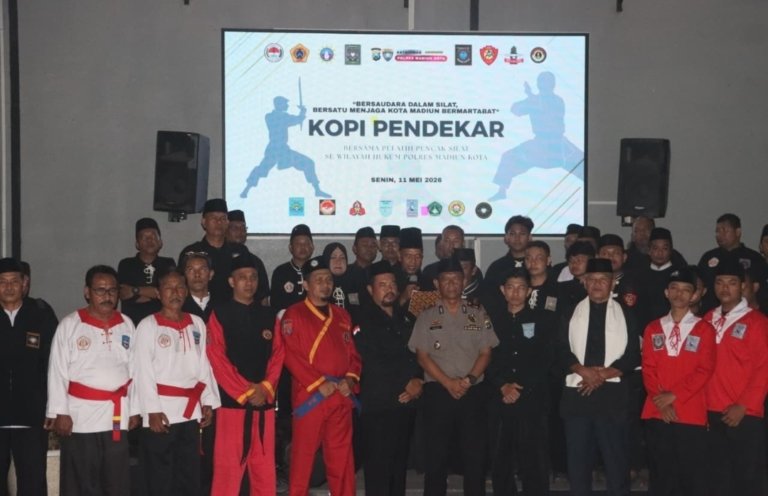 Polres Madiun Kota Perkuat Komitmen Jogo Jatim Lewat Kopi Pendekar