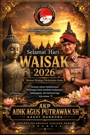 AKP Adik Agus Putrawan SH: Semangat Waisak Momentum Perkuat Perdamaian dan Persatuan Bangsa
