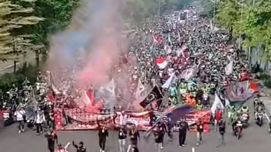 Demo Ojol di Surabaya