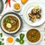 Kuliner Surabaya dengan lontong balap dan rujak cingur khas Jawa Timur