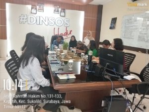 RAPAT KOORDINASI LAYANAN LEMBAGA KESEJAHTERAAN SOSIAL LANJUT USIA (LKS-LU) KOTA SURABAYA
