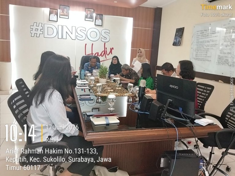 RAPAT KOORDINASI LAYANAN LEMBAGA KESEJAHTERAAN SOSIAL LANJUT USIA (LKS-LU) KOTA SURABAYA