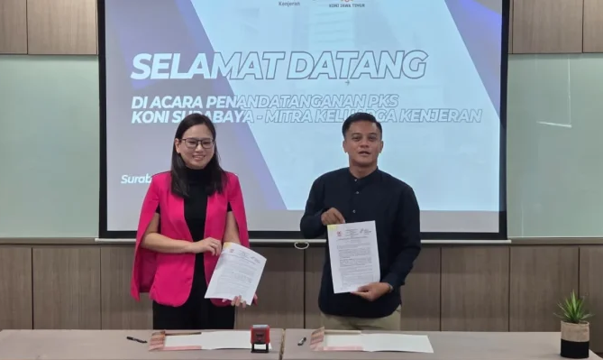 KONI Surabaya ,RS Mitra Keluarga,MoU ,Jamin Kesehatan Atlet