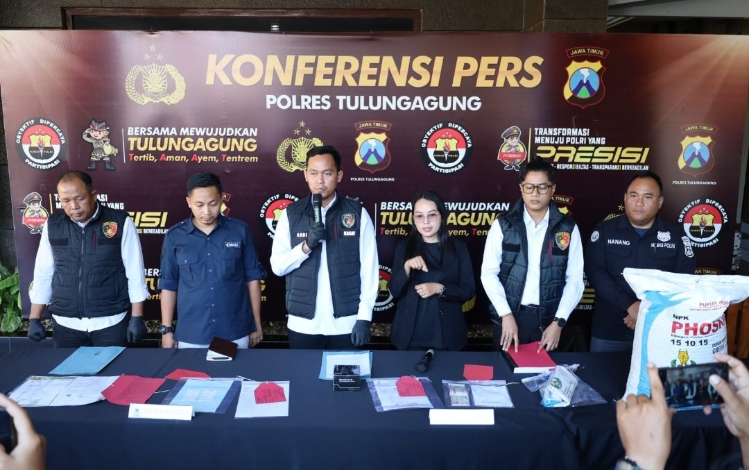 Polres Tulungagung Ungkap Fakta Baru Kasus Dugaan Peredaran Pupuk Tidak Terdaftar