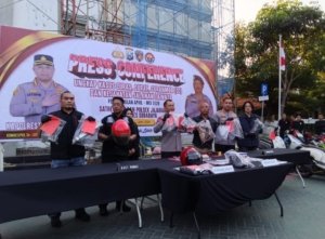 Polrestabes Surabaya Ungkap 163 Kasus Kejahatan Jalanan, 192 Tersangka Diamankan