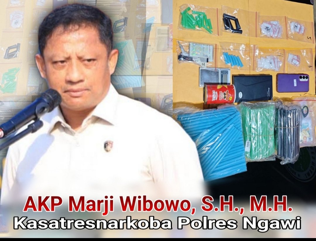 BRAVO” Genderang Perang Berantas Peredaran Narkoba, Satresnarkoba Polres Ngawi Berhasil Sita Sabu 39,222 gram