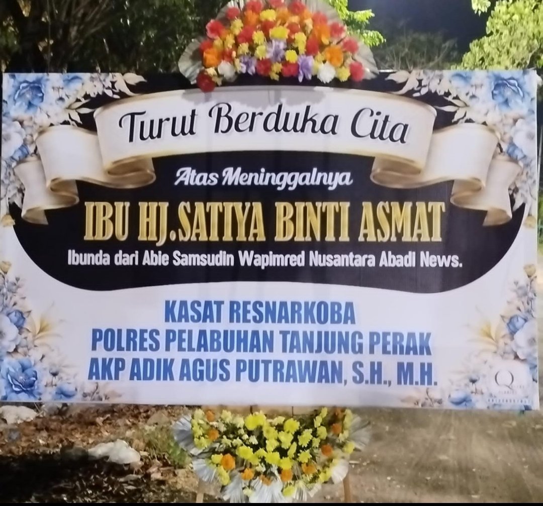 Kasat Resnarkoba Polres Tanjung Perak Sampaikan Duka Mendalam atas Wafatnya Ibunda Wapimred Nusantara Abadi News