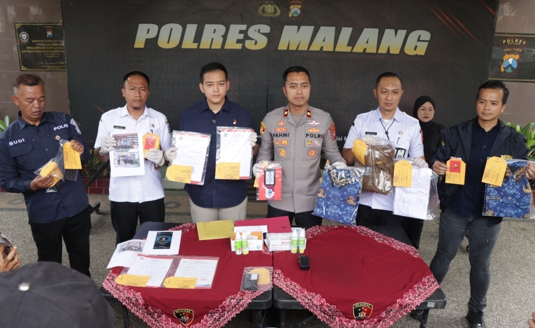 Polres Malang Bongkar Modus Penipuan Berkedok Program UMKM Dua Tersangka Diamankan