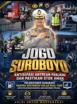 “JOGO SUROBOYO” Antisipasi Antrean Panjang dan Pastikan Stok Aman, Polrestabes Surabaya Pantau Distribusi Solar Real-Time
