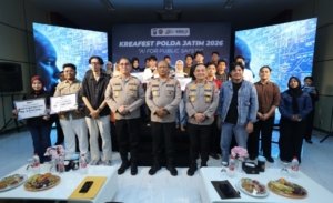 Hari Bhayangkara ke -80 Polda Jatim Dorong Pemanfaatan AI untuk Keamanan Publik Melalui KREAFEST 2026