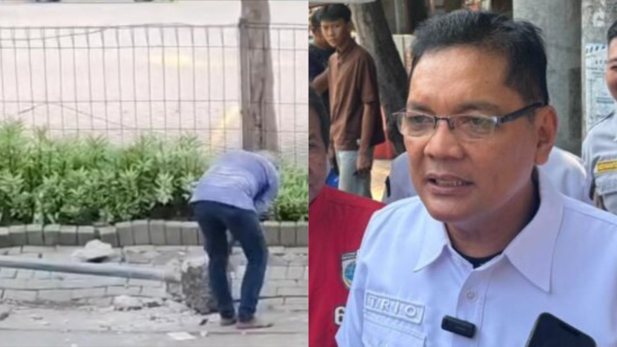 Tiang Rambu Lalu Lintas Pencurian Tiang Rambu