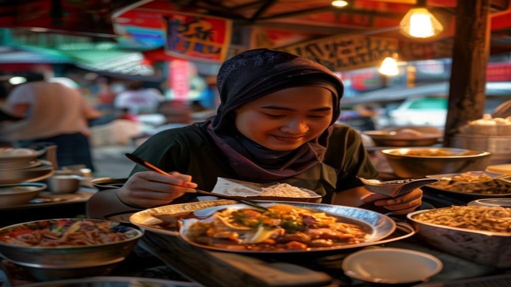 Gambar makanan khas Surabaya seperti lontong kikil dan gudeg.