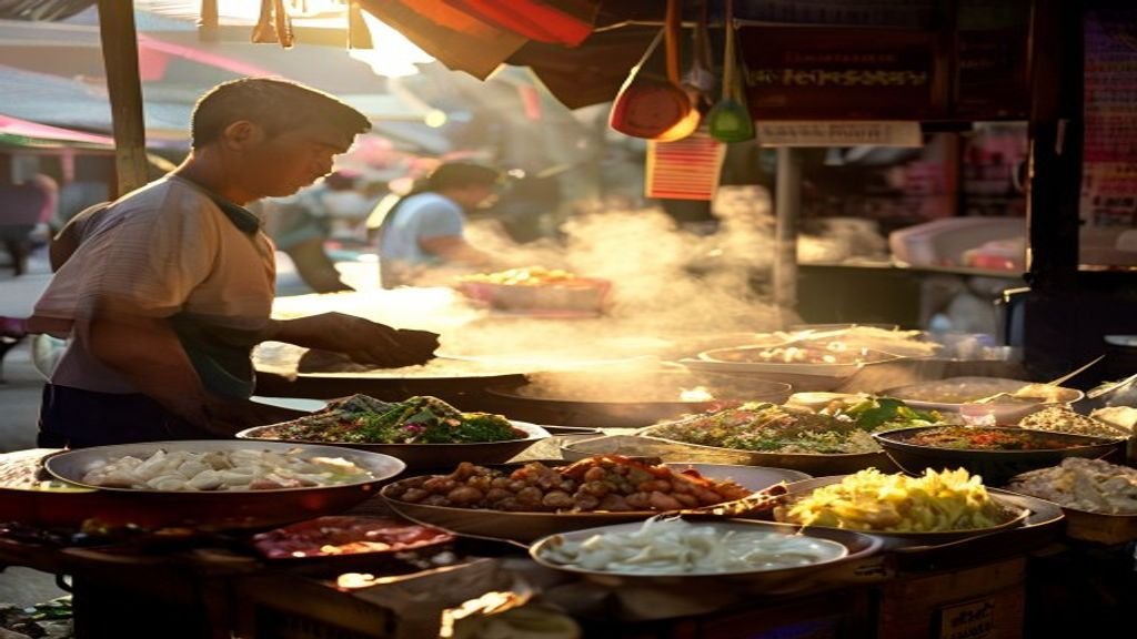 Makanan khas Surabaya seperti rujak cingur dan lontong balap
