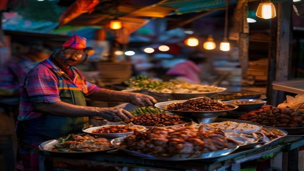 Kuliner Surabaya: Apa yang Harus Dicoba, Harga, dan Lokasi Terbaik? 1 Gambar kuliner khas Surabaya dengan hidangan gudeg dan sate.