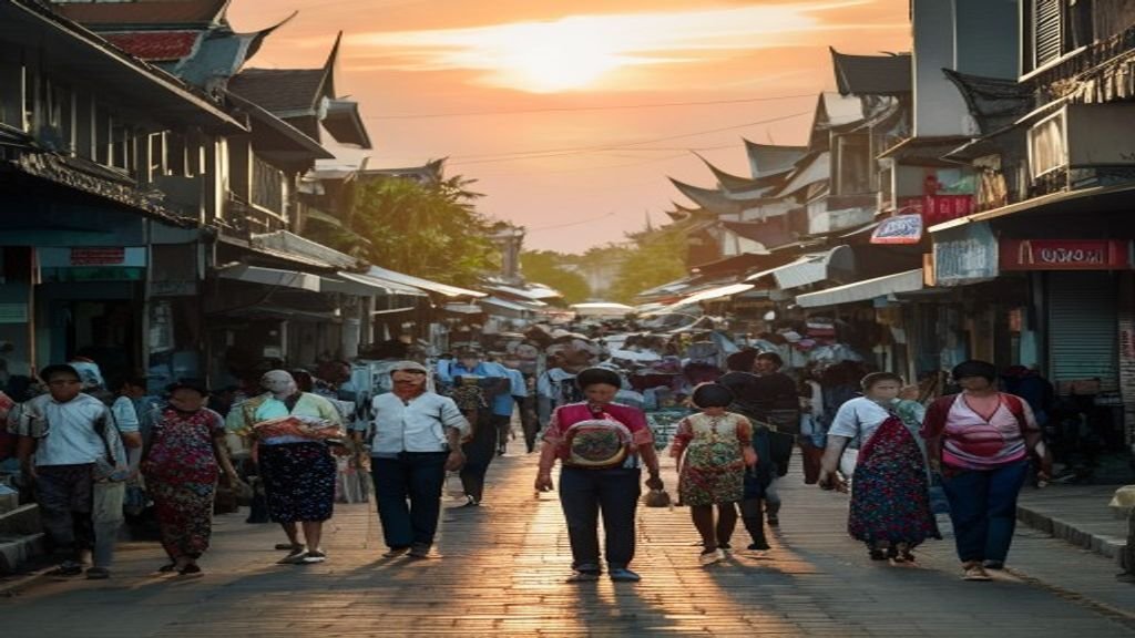 Pemandangan kota Surabaya dengan bangunan tinggi dan lalu lintas padat