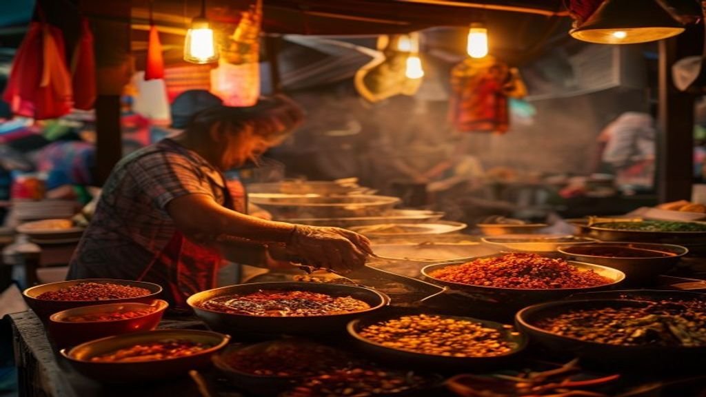 Kota Surabaya malam hari dengan lampu kota yang indah