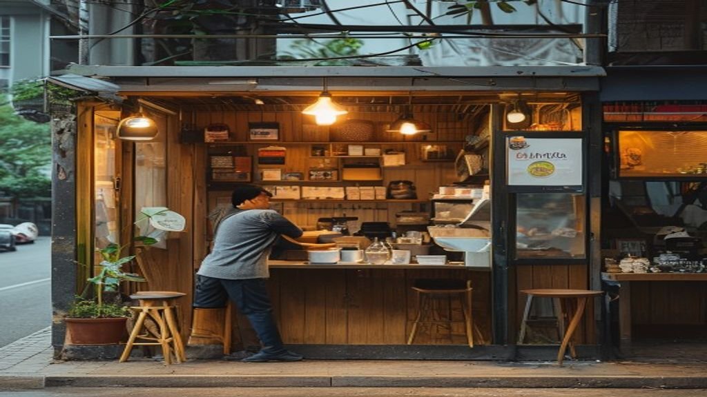 Surabaya: Dari Jalanan ke Kafe Mini—Langkah Praktis Modal Minim 1 Pemandangan kota Surabaya dengan bangunan tinggi dan jalan raya sibuk