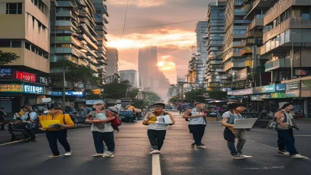 Surabaya vs Bandung: Harga Properti, Sekolah, dan Kesehatan 2024 1 Pemandangan kota Surabaya dengan bangunan tinggi dan jalan raya sibuk