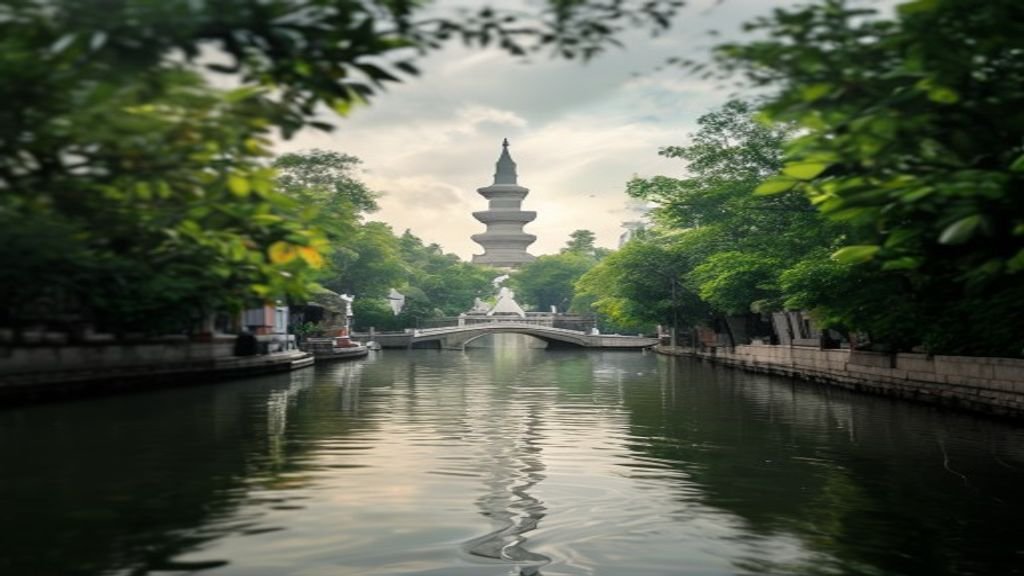 12 Destinasi Wisata Surabaya dengan Tiket Murah & Fasilitas Unggulan 1 Pemandangan ikon wisata Surabaya menampilkan Jembatan Suramadu, Tugu Pahlawan, dan kuliner khas kota.