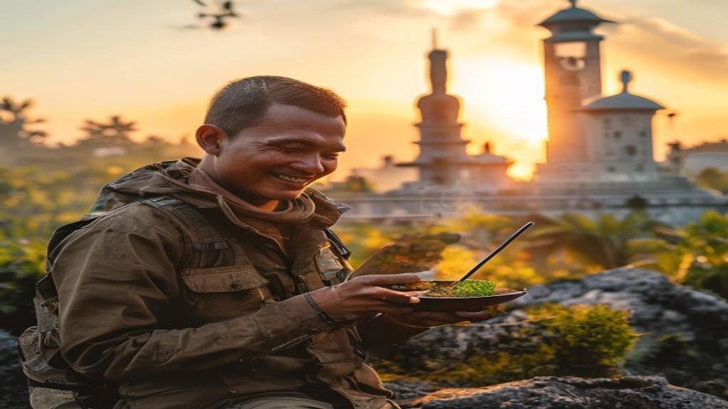 Panduan Praktis 5 Langkah Wisata Surabaya: Kenapa & Cara Langsung 1 Pemandangan ikon kota Surabaya, termasuk Jembatan Suramadu dan Tugu Surabaya, menggambarkan keindahan wisata lokal.