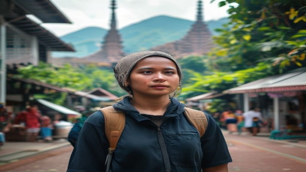 Pemandangan ikon wisata Surabaya seperti Jembatan Suramadu, Taman Bungkul, dan kuliner khas kota di foto berwarna
