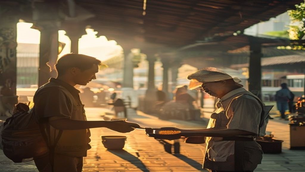 Pemandangan ikon Jembatan Suramadu saat matahari terbenam, destinasi wisata Surabaya yang memukau.