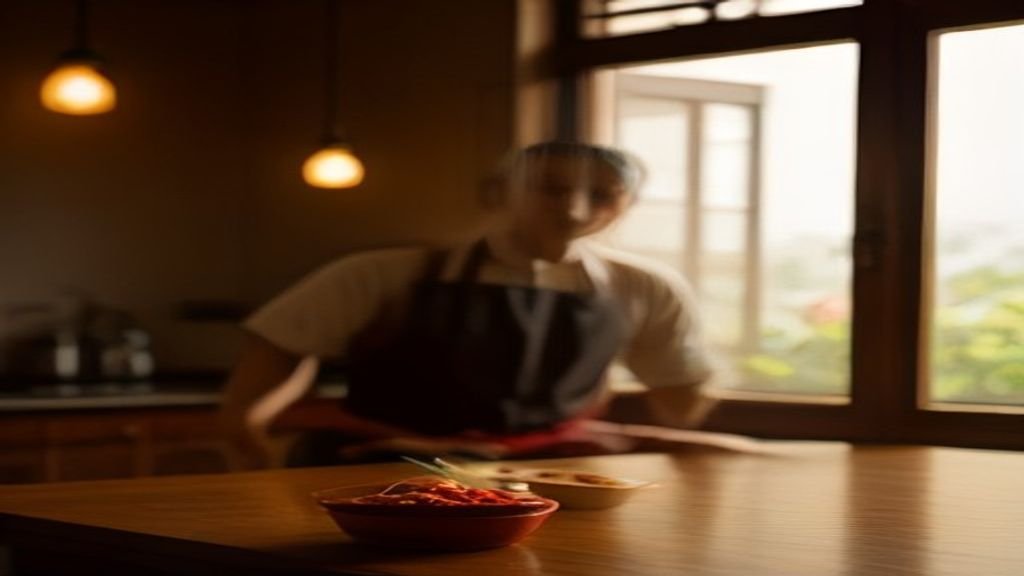 Makanan khas Surabaya seperti rawon, soto, dan rujak cocol ditampilkan dalam piring berwarna‑warni.