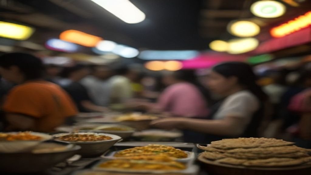Gambar makanan khas Surabaya seperti lontong balap dan gudeg.