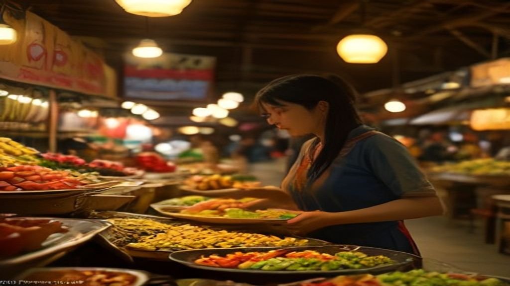 Gambar kuliner Surabaya dengan lontong kikil dan gudeg.