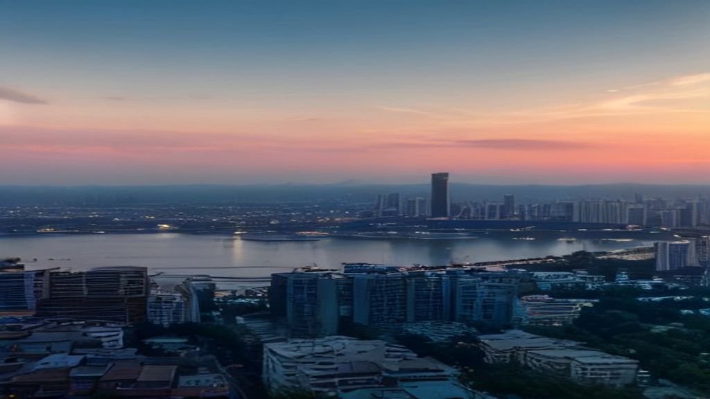 Wisata Surabaya: 5 Lokasi Tersembunyi dengan Data Pengunjung Real-time 1 Pemandangan menakjubkan kota Surabaya dengan landmark Kota Tua, Jembatan Suramadu, dan kuliner khas di pinggir pantai.