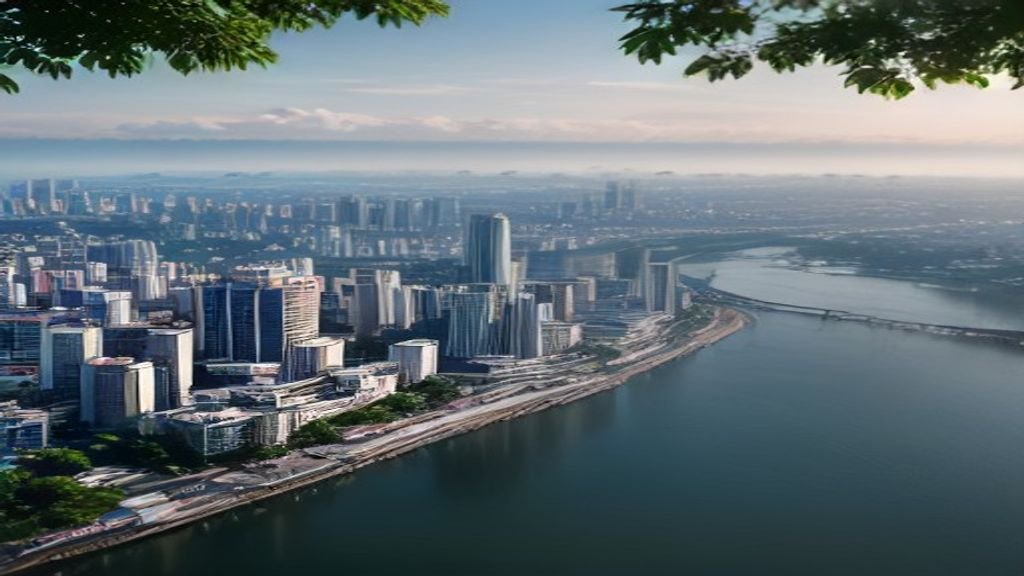 Pemandangan Kota Surabaya dengan menara Juanda, pantai, dan pasar tradisional menampilkan ragam atraksi wisata.