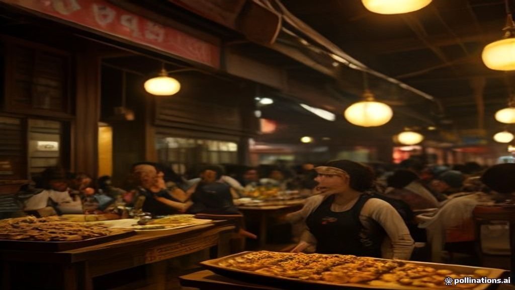 Makanan khas Surabaya seperti rawon, soto, dan rujak cingur disajikan di pasar tradisional.